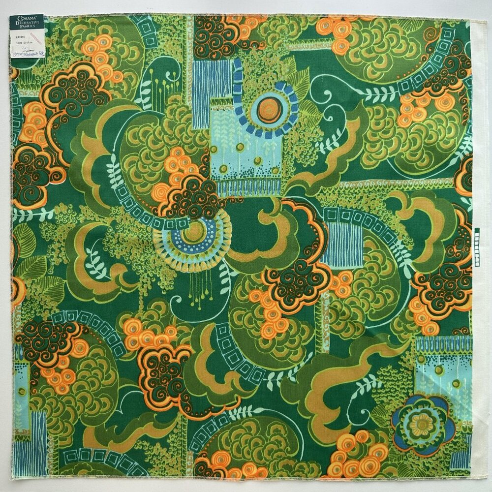 Rare Vintage 60s Cohama Upholstery Fabric in Maxime Pattern